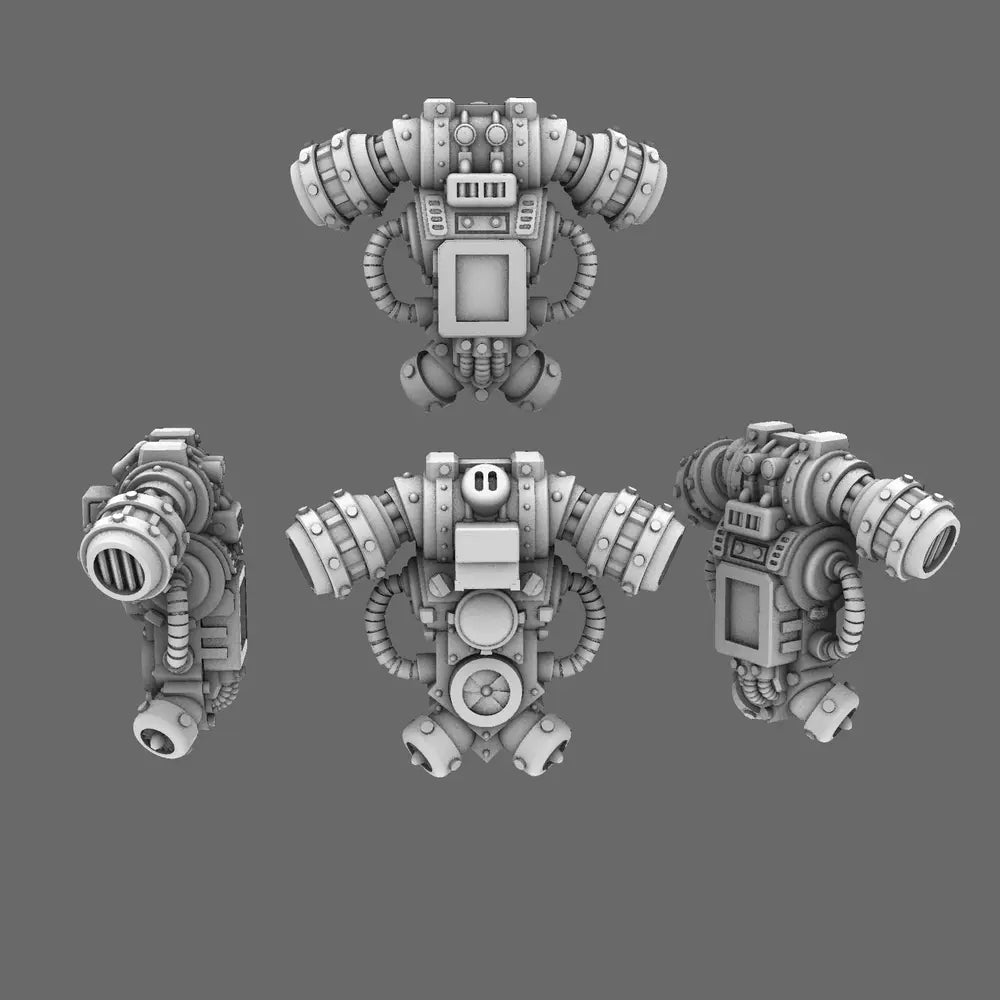 Space Knight V1 Exterminator Backpack X 5 BW Terrain & Forge