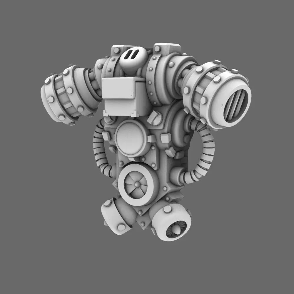 Space Knight V1 Exterminator Backpack X 5 BW Terrain & Forge