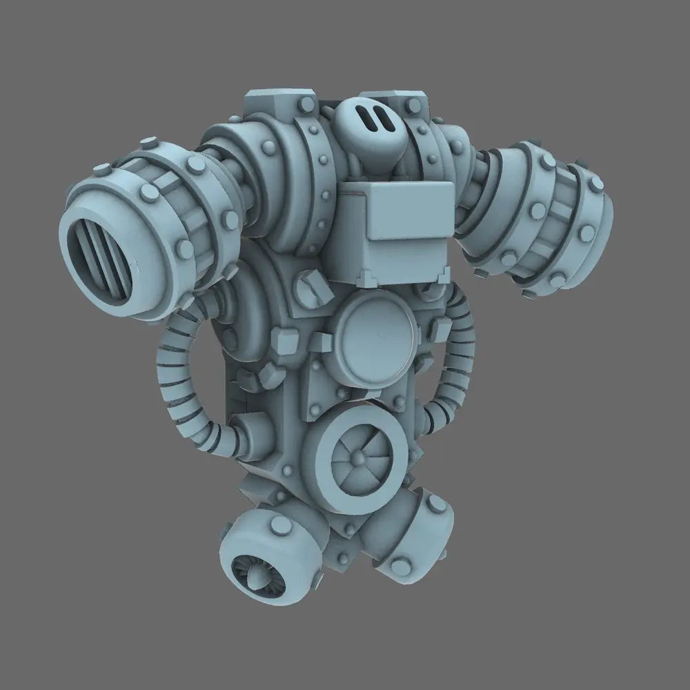 Space Knight V1 Exterminator Backpack X 5 BW Terrain & Forge