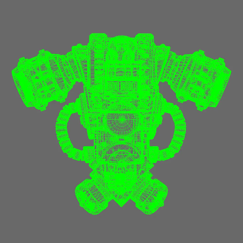 Space Knight V1 Exterminator Backpack X 5 BW Terrain & Forge