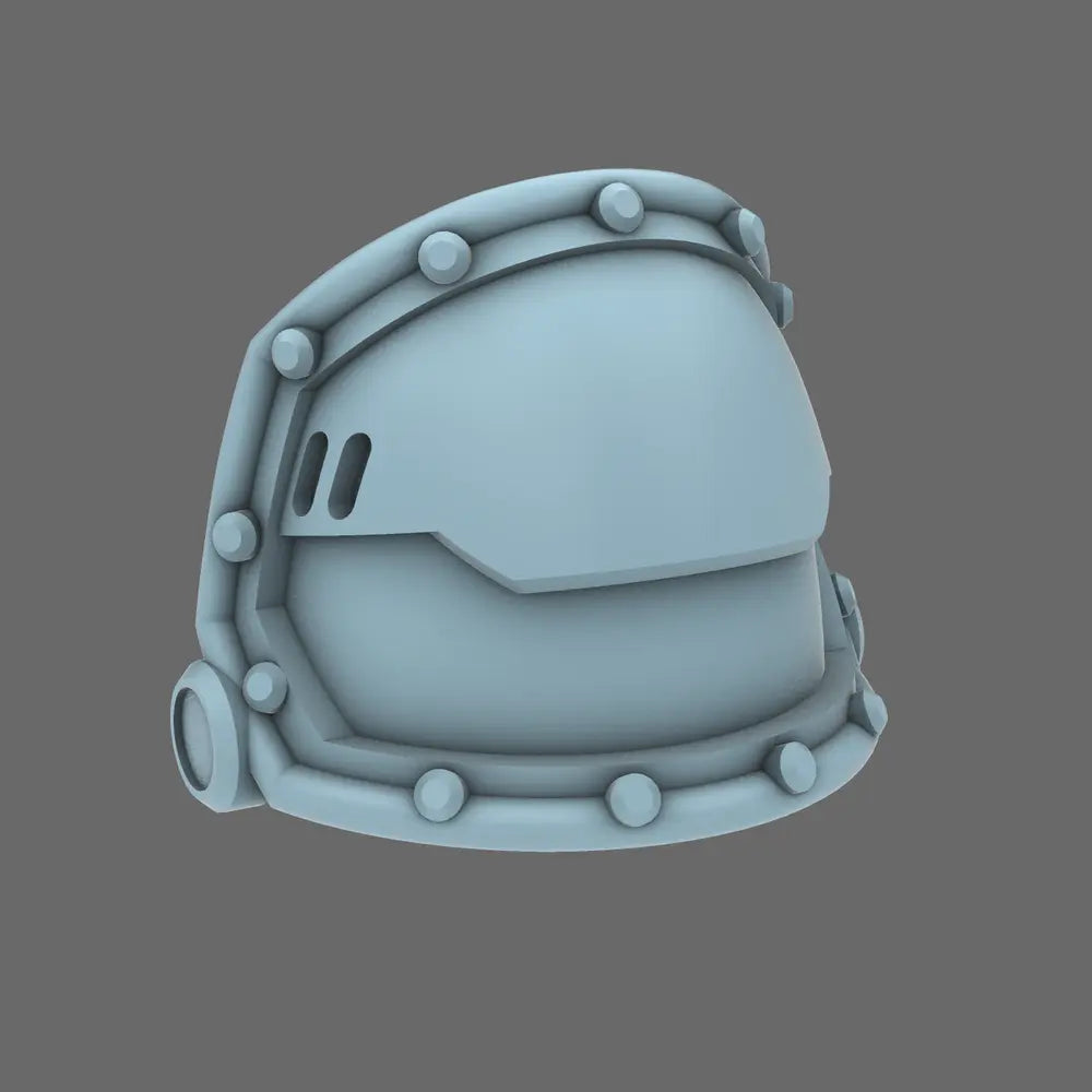 Space Knights V2 Metal Storm Shoulderpads Type A X 10 BW Terrain & Forge