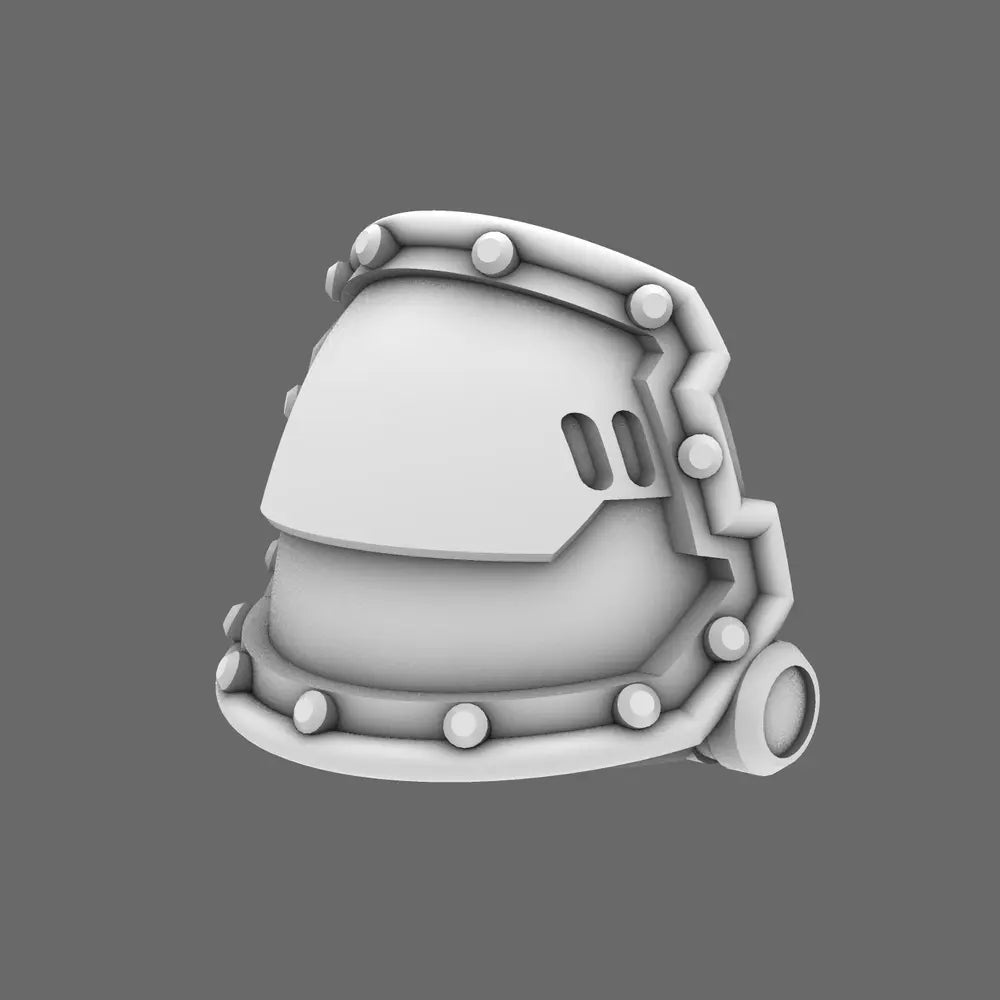 Space Knights V2 Metal Storm Shoulder Pads Type B X 10 BW Terrain & Forge