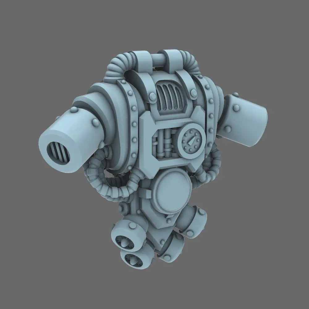 Space Knights V2 Metal Storm Backpack X 10 BW Terrain & Forge