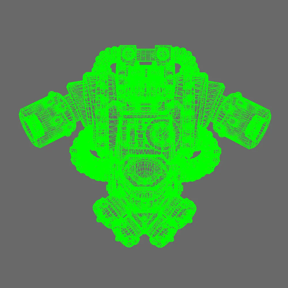 Space Knights V2 Metal Storm Backpack X 10 BW Terrain & Forge