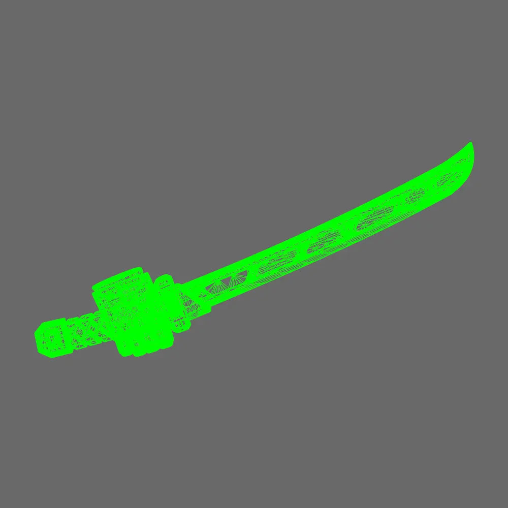 Cyber Samurai Techno Katana Type A RIGHT X 10 BW Terrain & Forge