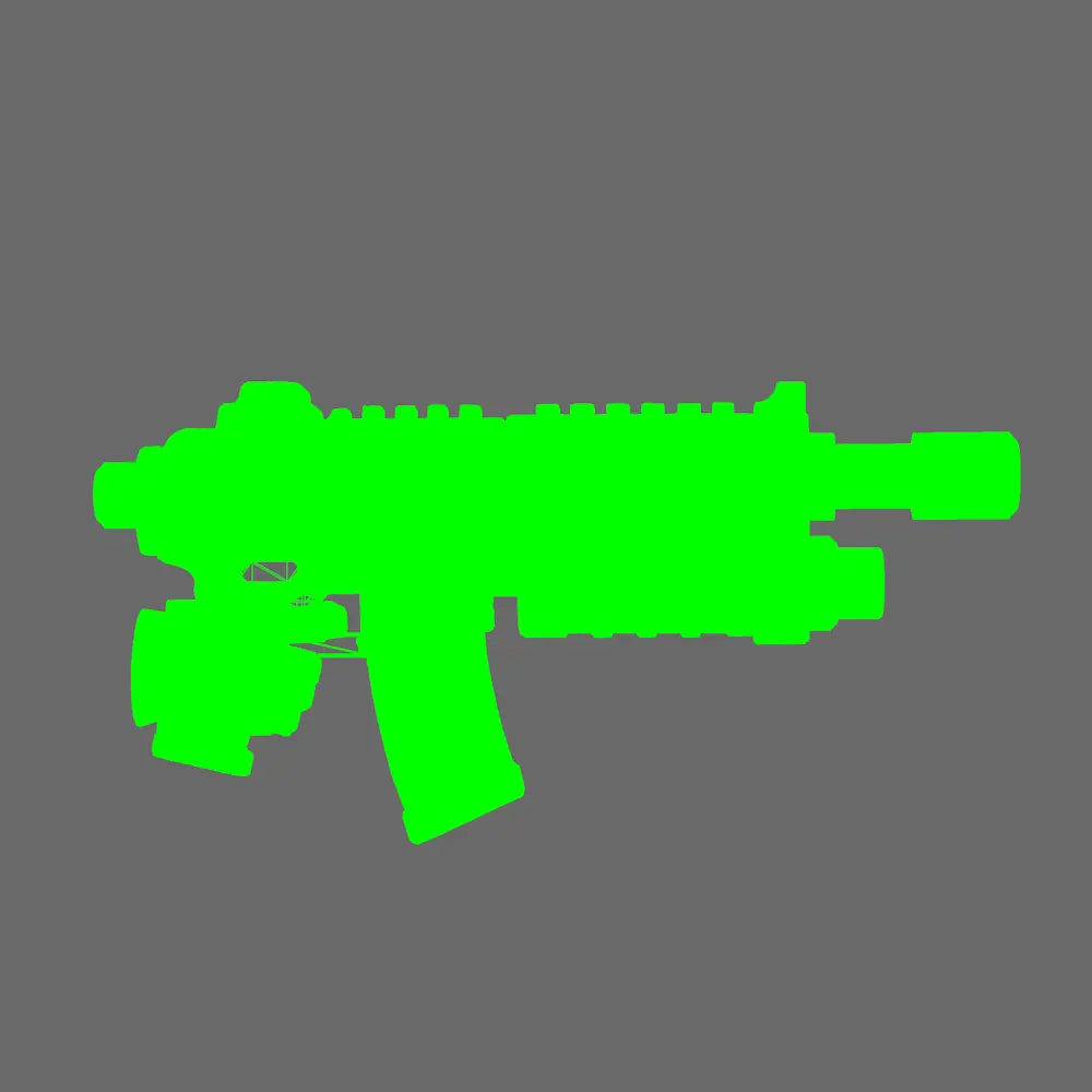 Space Knights AR Style Combat Rifle LEFT X 10 BW Terrain & Forge