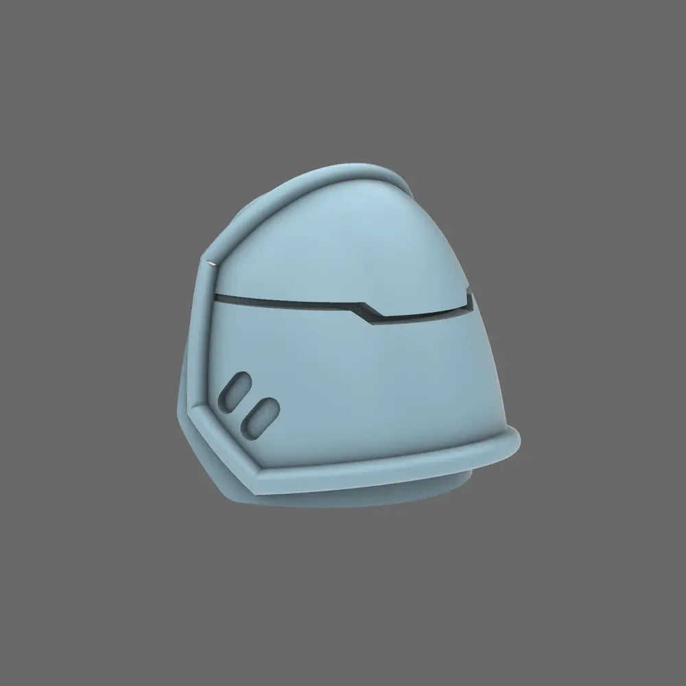 Space Knights V4 Savage Plain Shoulder Pads Type B BW Terrain & Forge