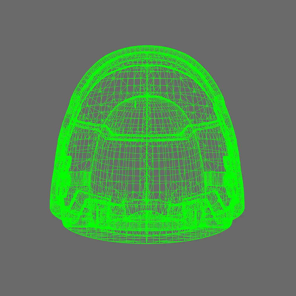 Space Knights V4 Savage Plain Shoulder Pads Type D X 10 BW Terrain & Forge