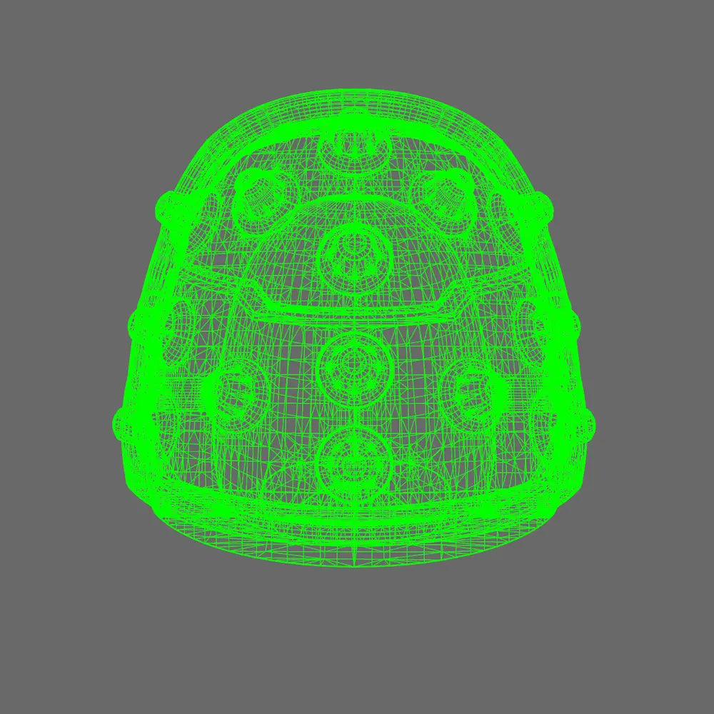 Space Knights V4 Savage Studded Shoulder Pads Type A BW Terrain & Forge