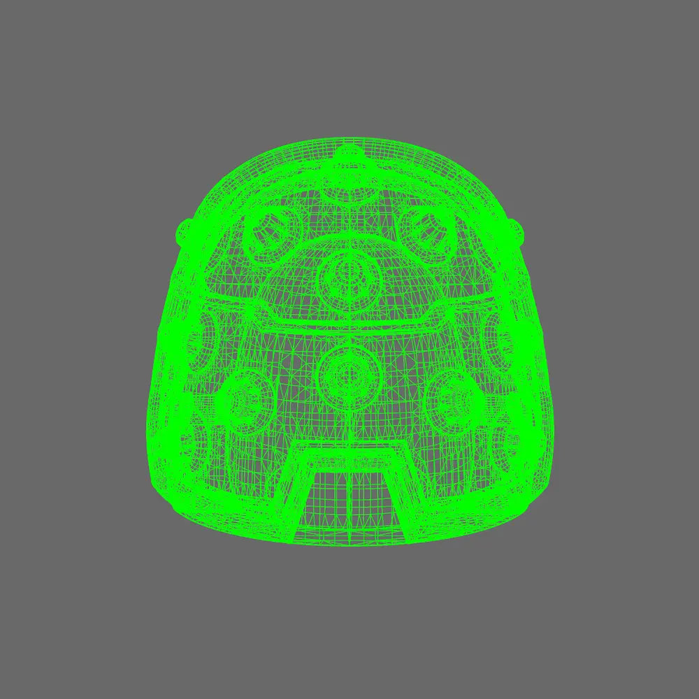 Space Knights V4 Savage Studded Shoulder Pads Type C BW Terrain & Forge