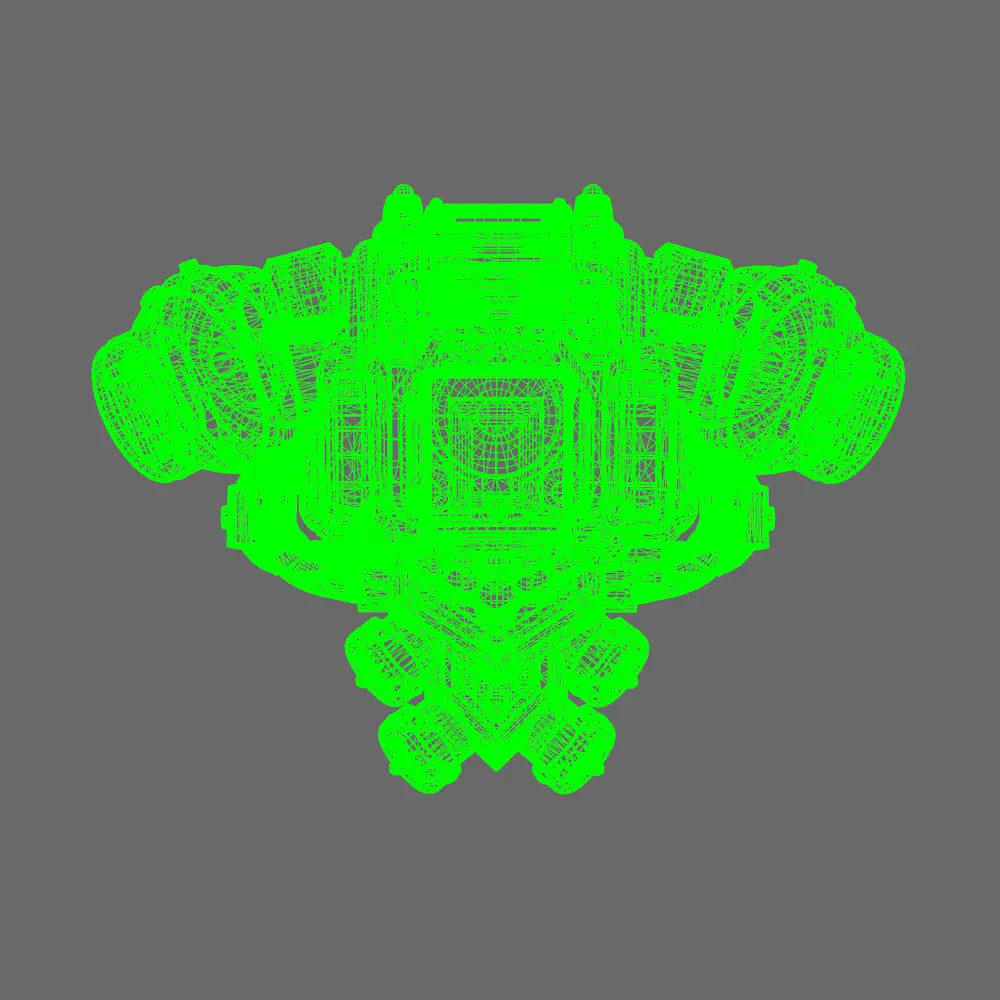 Space Knights V4  Savage Backpack X 10 BW Terrain & Forge