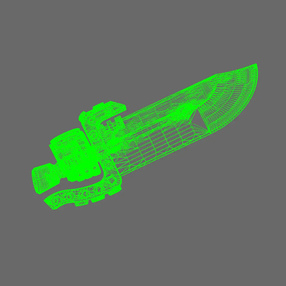 Cyber Samurai Butterfly Style Electro Sword RIGHT X 10 BW Terrain & Forge