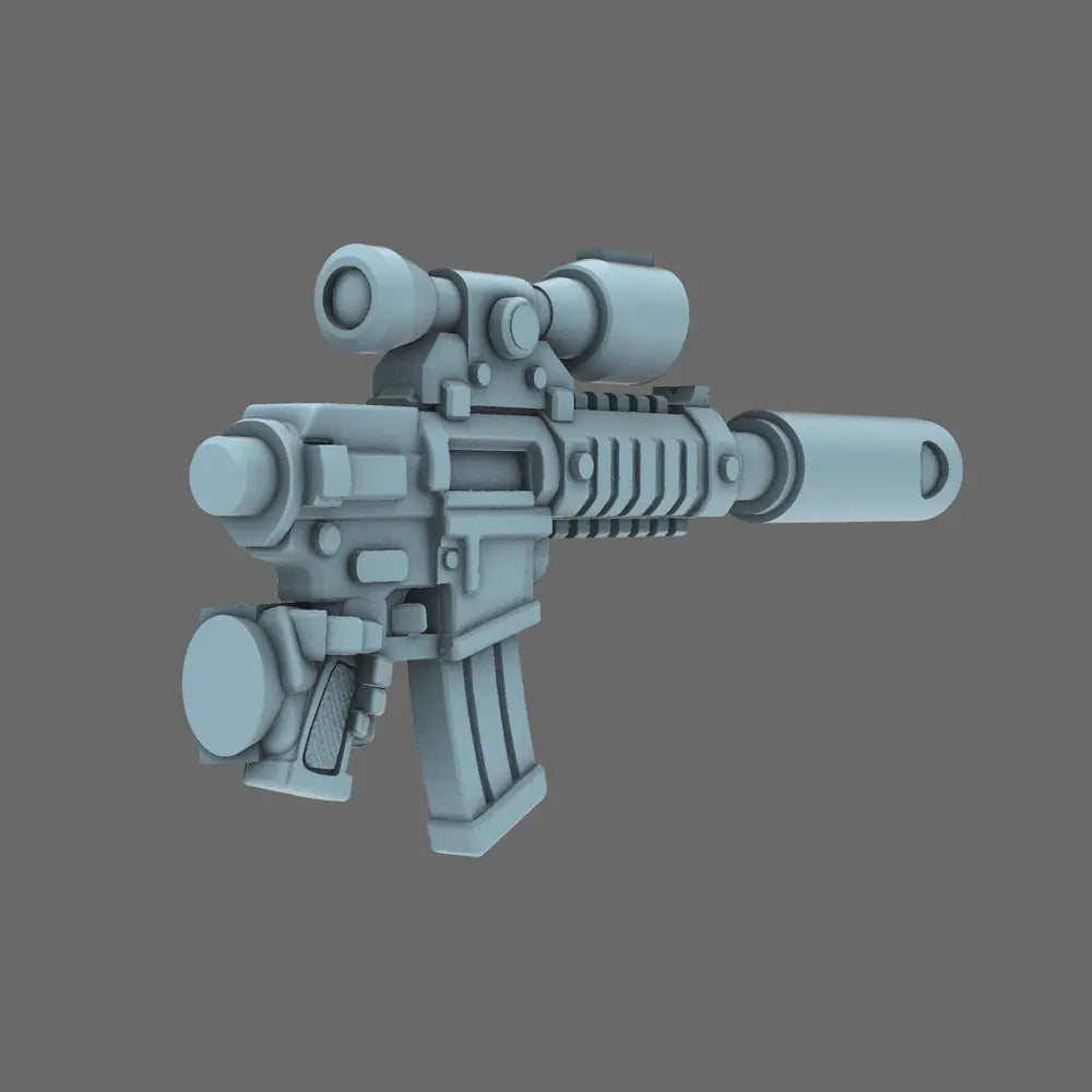 Space Knights AR Style Huntsman Rifle LEFT X 10 BW Terrain & Forge