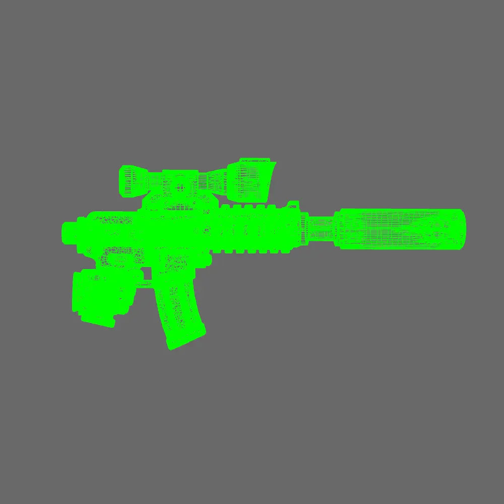 Space Knights AR Style Huntsman Rifle LEFT X 10 BW Terrain & Forge