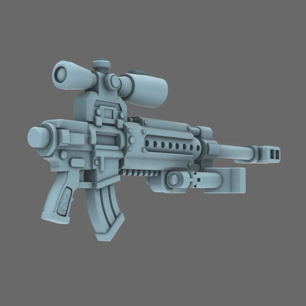 Space Knights AR Style Sniper Rifle NOHAND X 10 BW Terrain & Forge