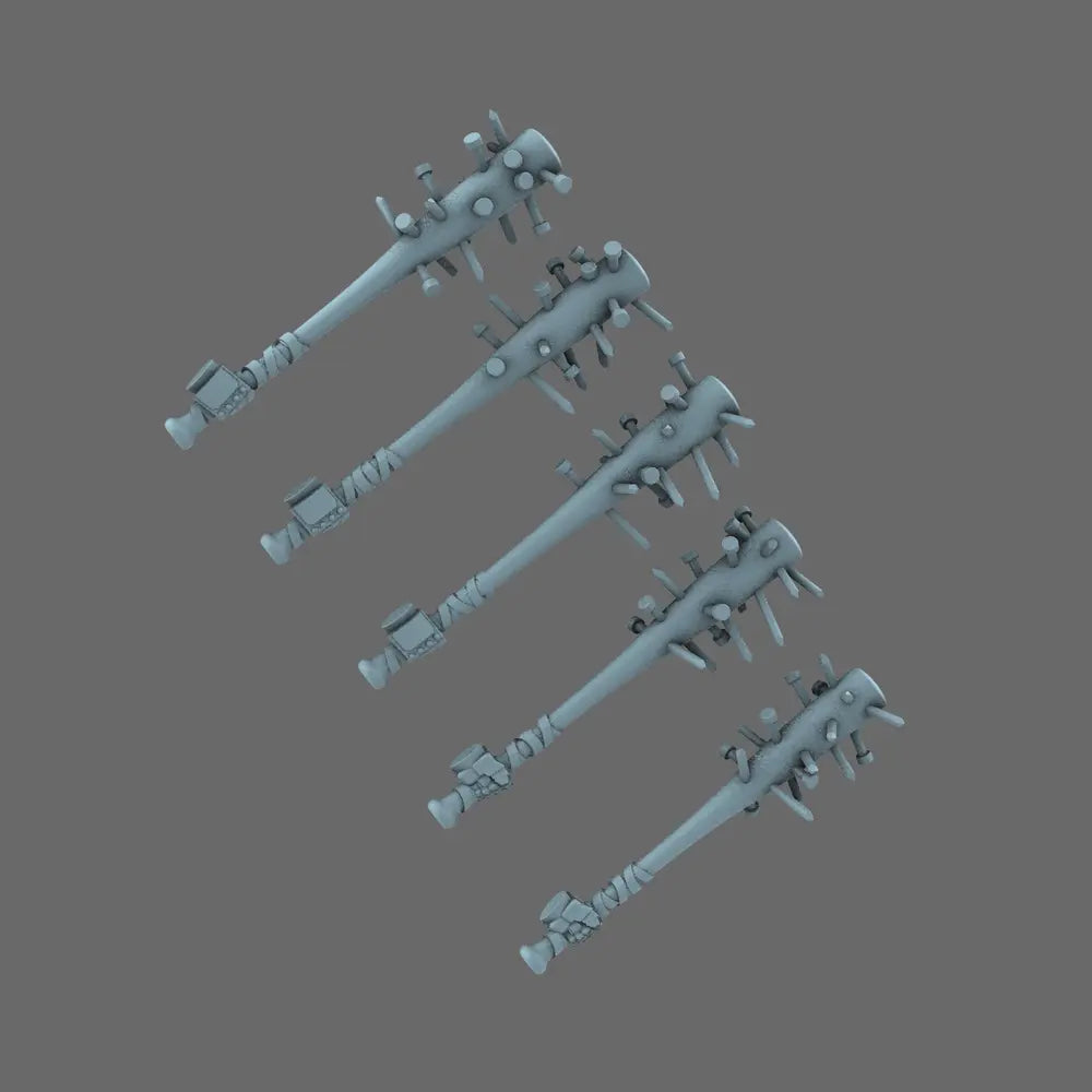 Space Knights Spikey Bats X10 BW Terrain & Forge