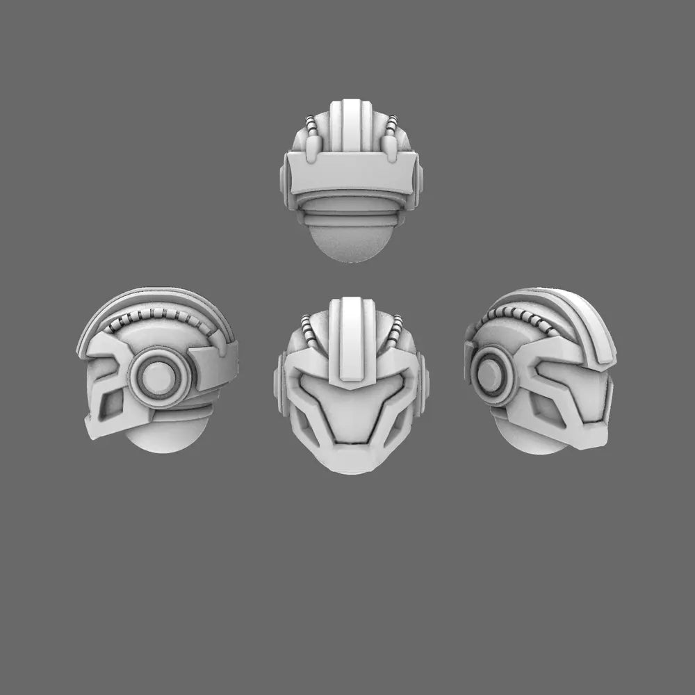 Space Knights V10K Helmet Type  20251202 X 10 BW Terrain & Forge