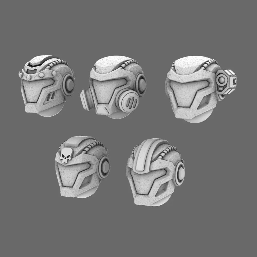 Space Knights V10K Helmet Type  20251202 X 10 BW Terrain & Forge
