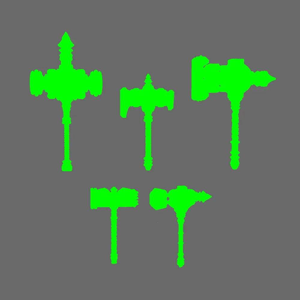 Pumpkin Lords Tombstone Mega Hammers NOHAND X 5 BW Terrain & Forge