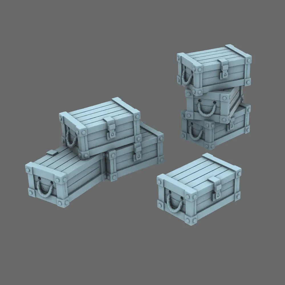 BWTF Scenic Small Wooden Crates BW Terrain & Forge