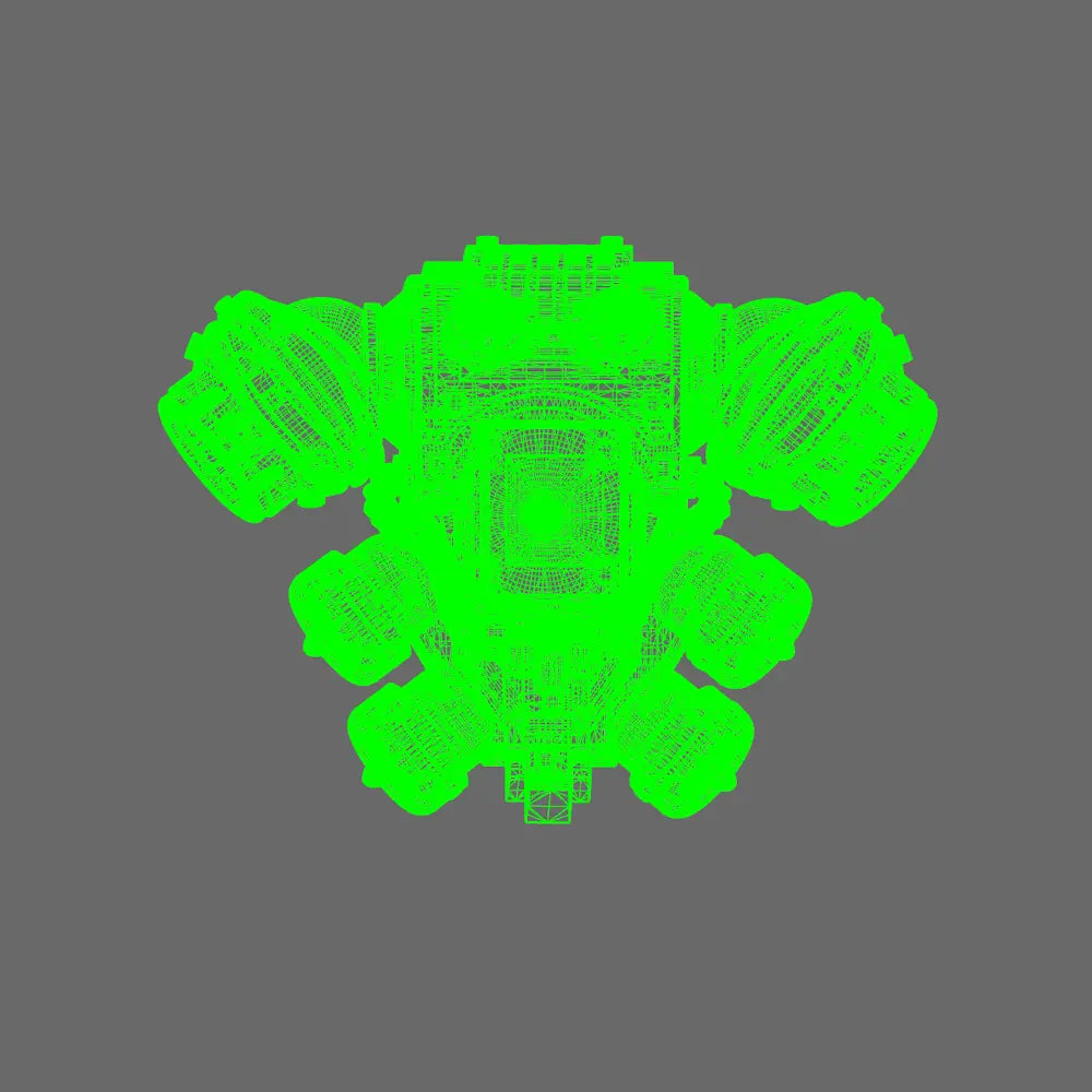 Space Knights V5 Defiance Backpack X 10 BW Terrain & Forge