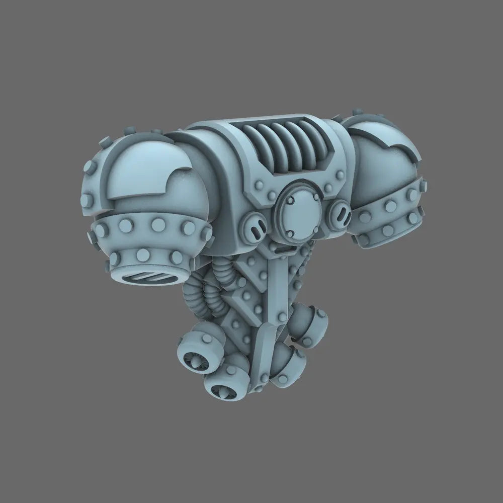 Space Knights V6 Stroud Backpack X 10 BW Terrain & Forge