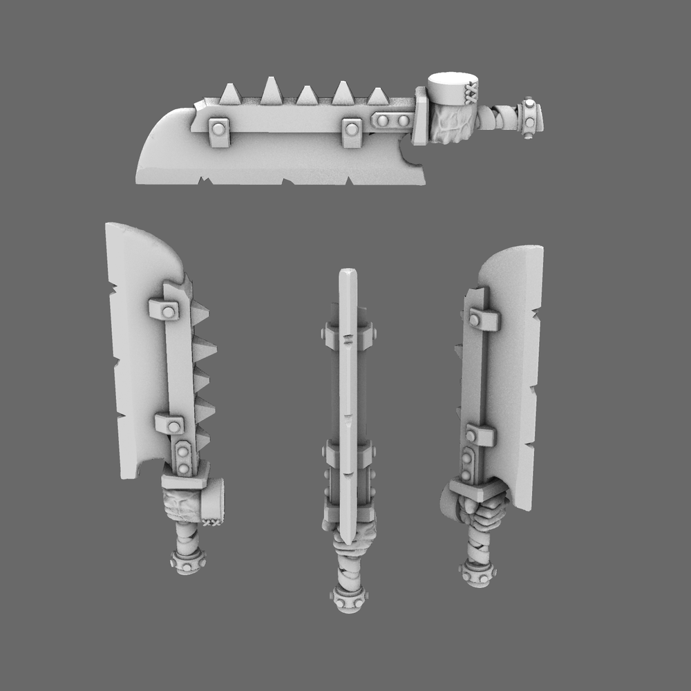 Space Orcs Cleavers LEFT x 10