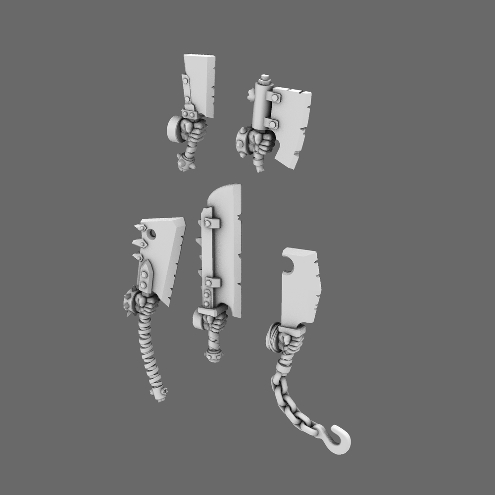 Space Orcs Cleavers LEFT x 10