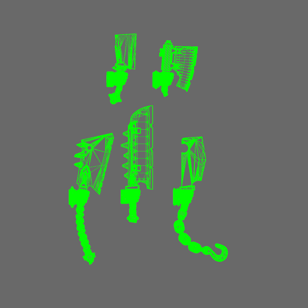 Space Orcs Cleavers LEFT x 10