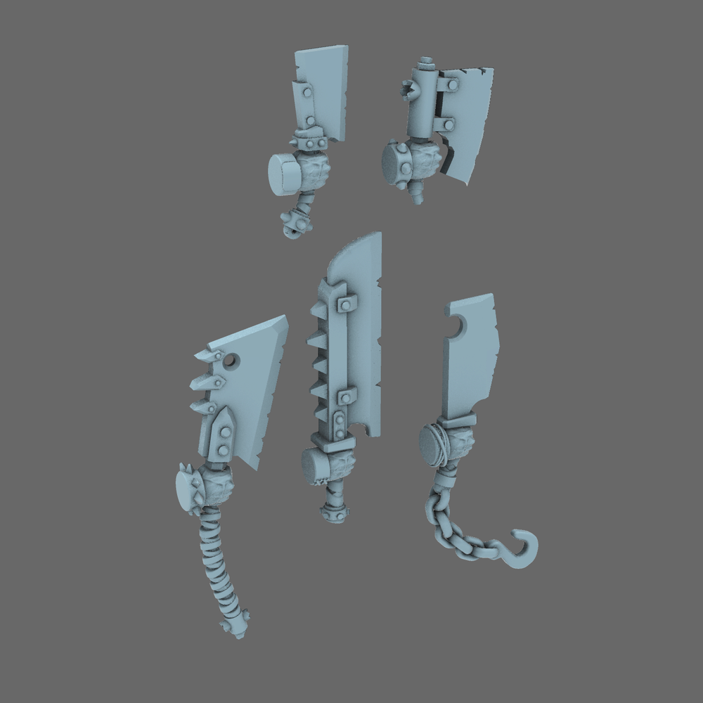 Space Orcs Cleavers RIGHT X 10