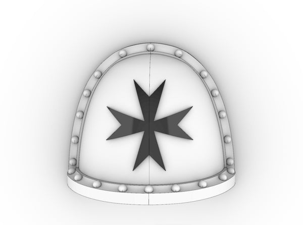 Space Templar V2 Crusader Shoulder Pads 3d printed