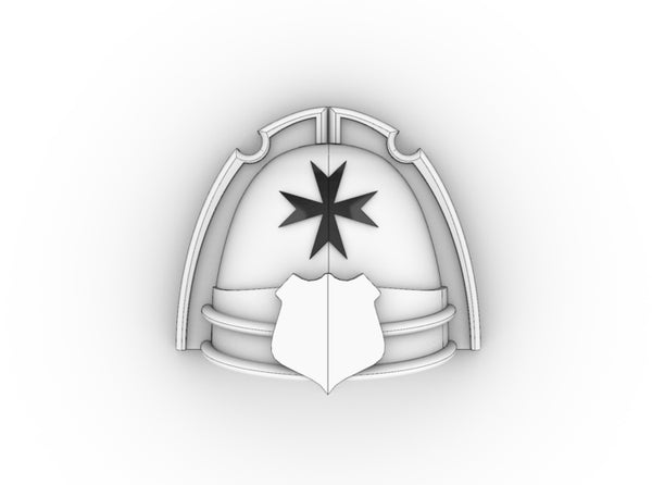Space Templar V7 Ornate Shoulder Pads 3d printed