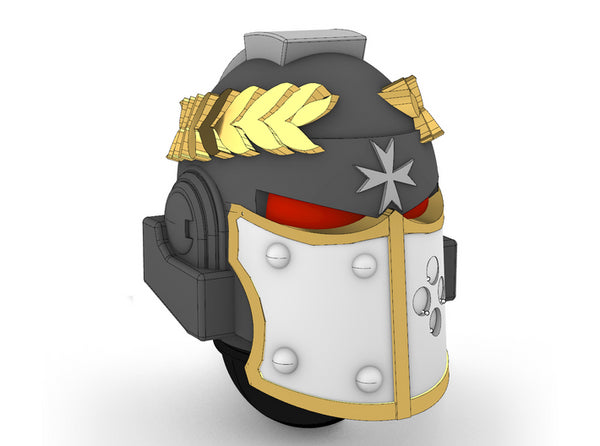 Space Templar Champion Type Helmets 3d printed
