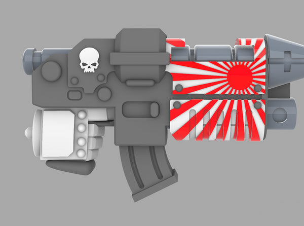 Rising Death Sun Clan Combo Graviton Gun X10 3d printed