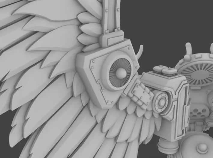 CyberSamurai v8 Dragon King Jetpack 3d printed