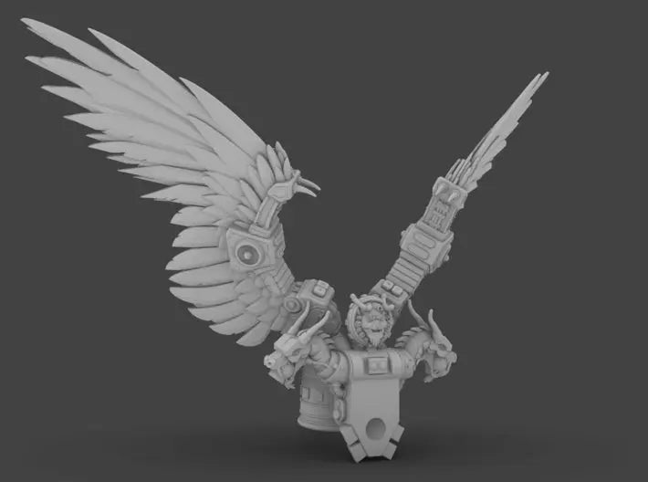 CyberSamurai v8 Dragon King Jetpack 3d printed