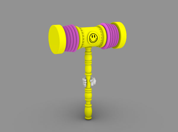 Death Jesters Squeaky Hammer 3d printed