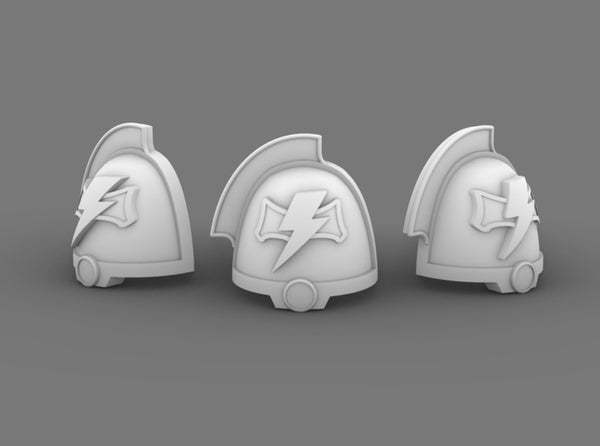 Space Mongols V10 Aggro-Knight Shoulder Pads 3d printed