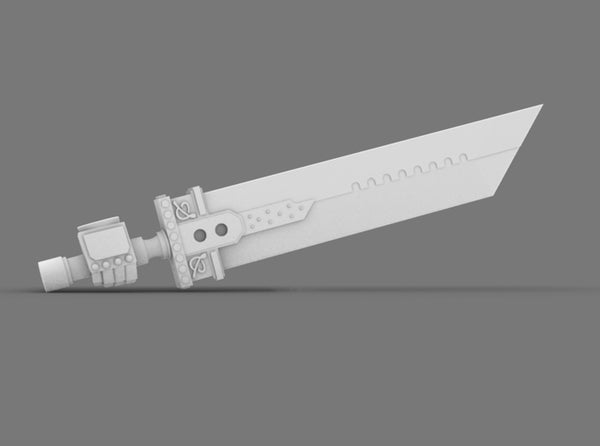 Space Knights Fantasy Cloud Sword 3d printed