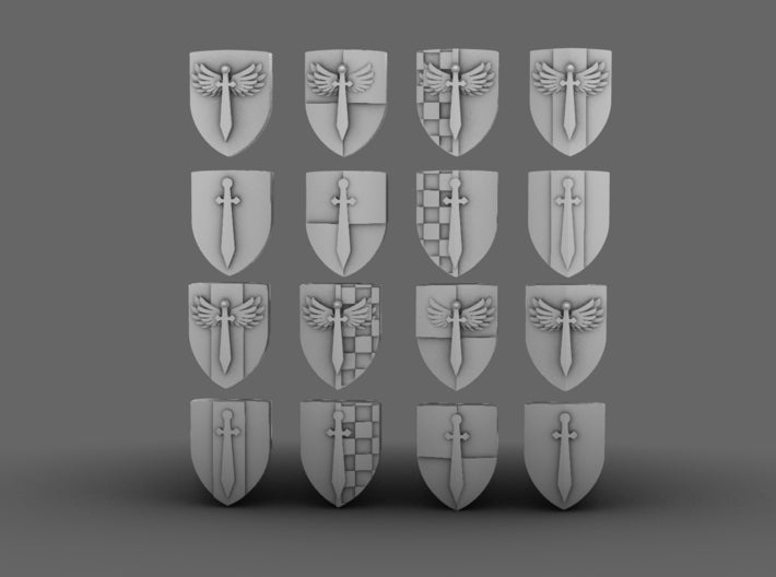 Angels Of Shadow Shoulder Shields 3d printed
