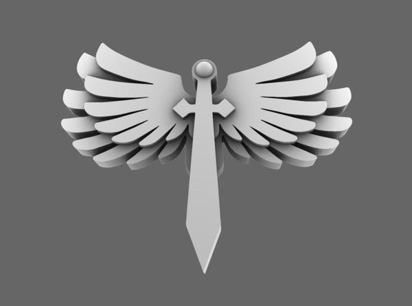 Angels of Shadow Chapter Shoulder Pad Symbols 3d printed
