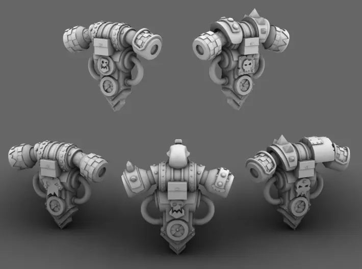 Orc Busters V1 Thunder Style Back Pack 3d printed