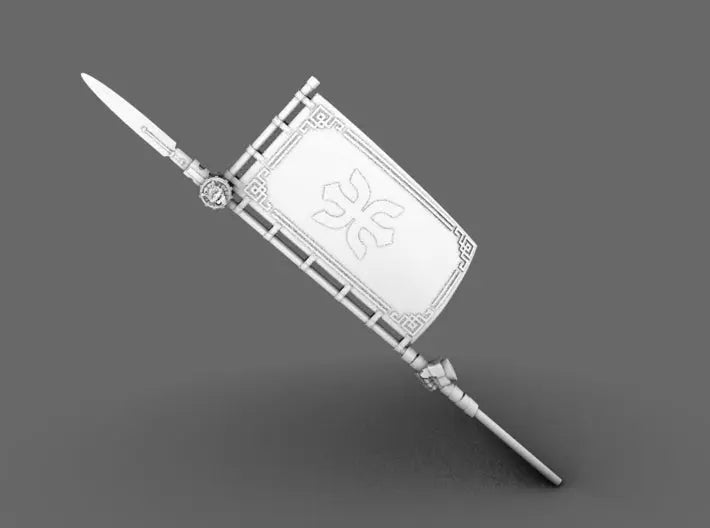 Red Ronin Sashimono - Battle Flag - RIGHT 3d printed