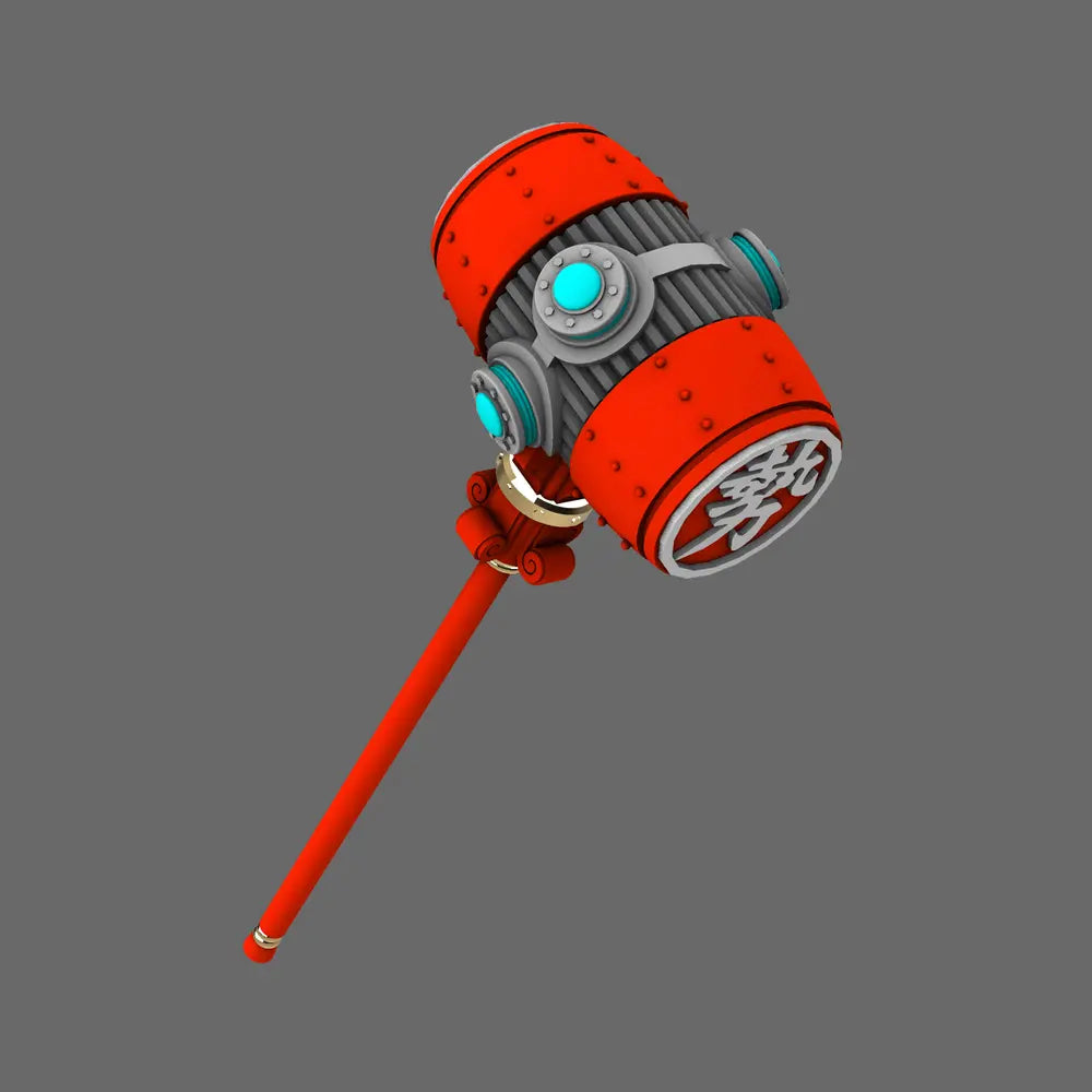 Cyber Samurai Power Warhammer No Hand BW Terrain & Forge