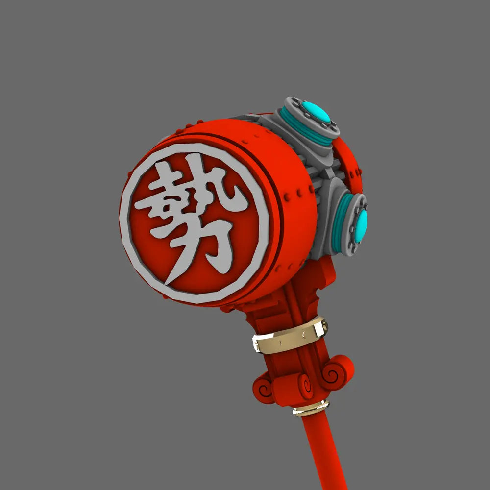 Cyber Samurai Power Warhammer No Hand BW Terrain & Forge