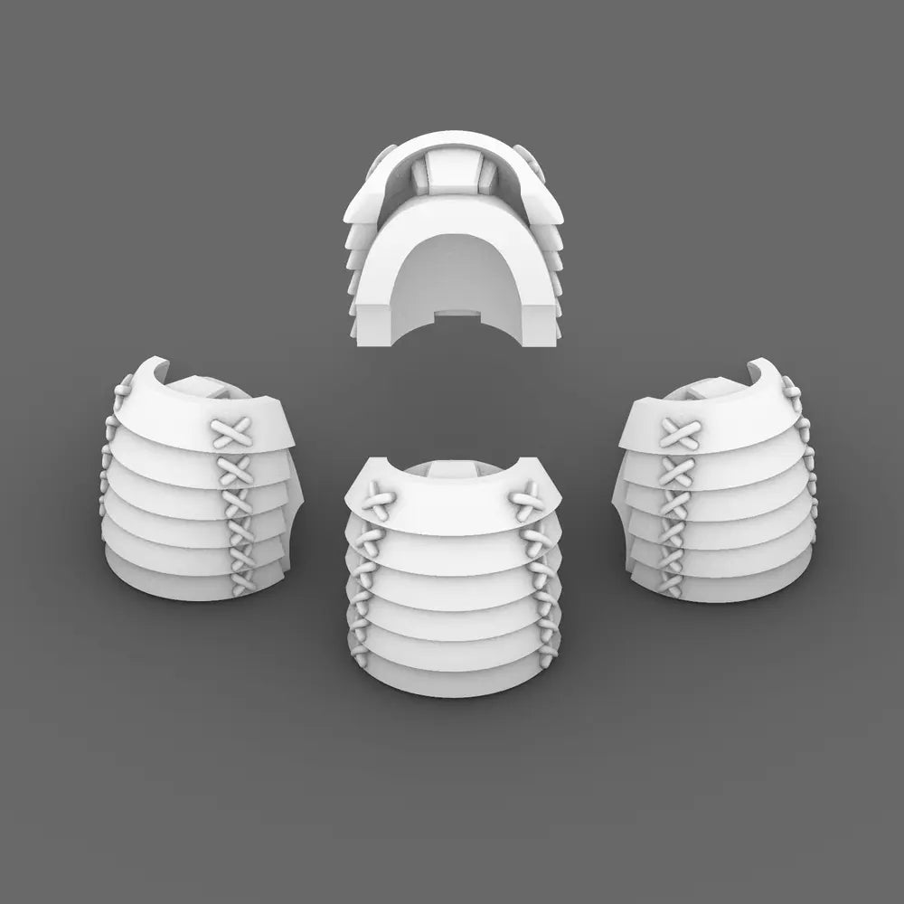 Cyber Samurai V7 Bushi Shoulder Pads Type C BW Terrain & Forge