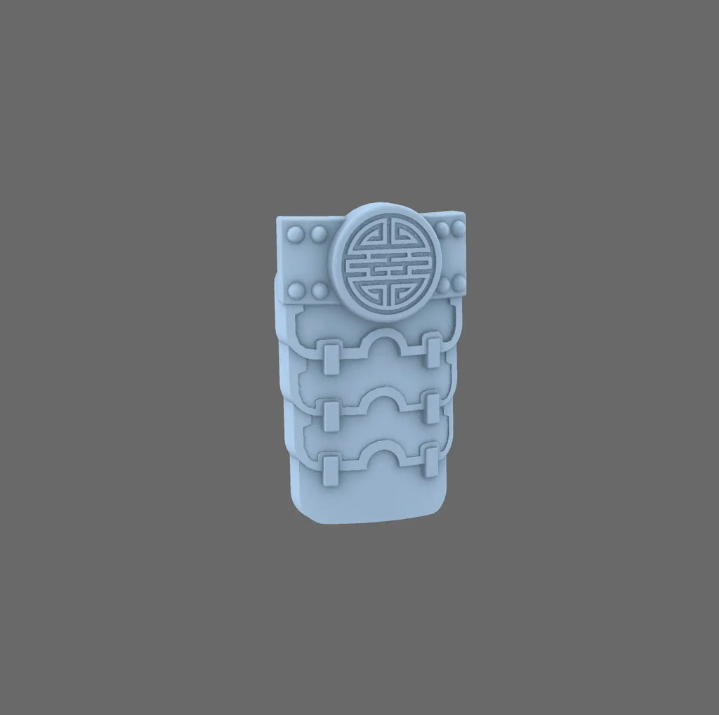 Cyber Samurai Tabard BW Terrain & Forge