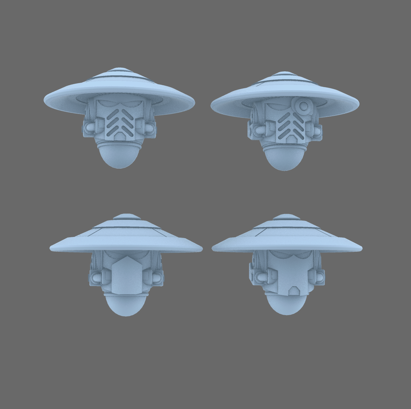 Cyber Samurai V10 Jingasa Style Helmets