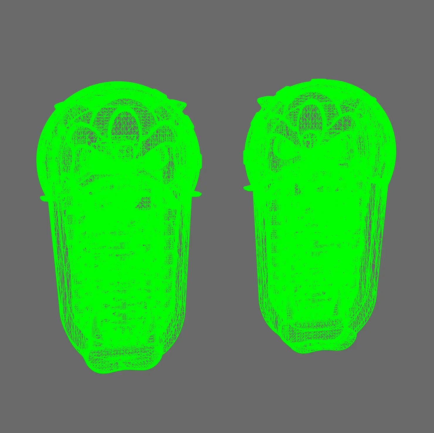 Cyber Samurai Oni Style Mega Shield RIGHT BW Terrain & Forge
