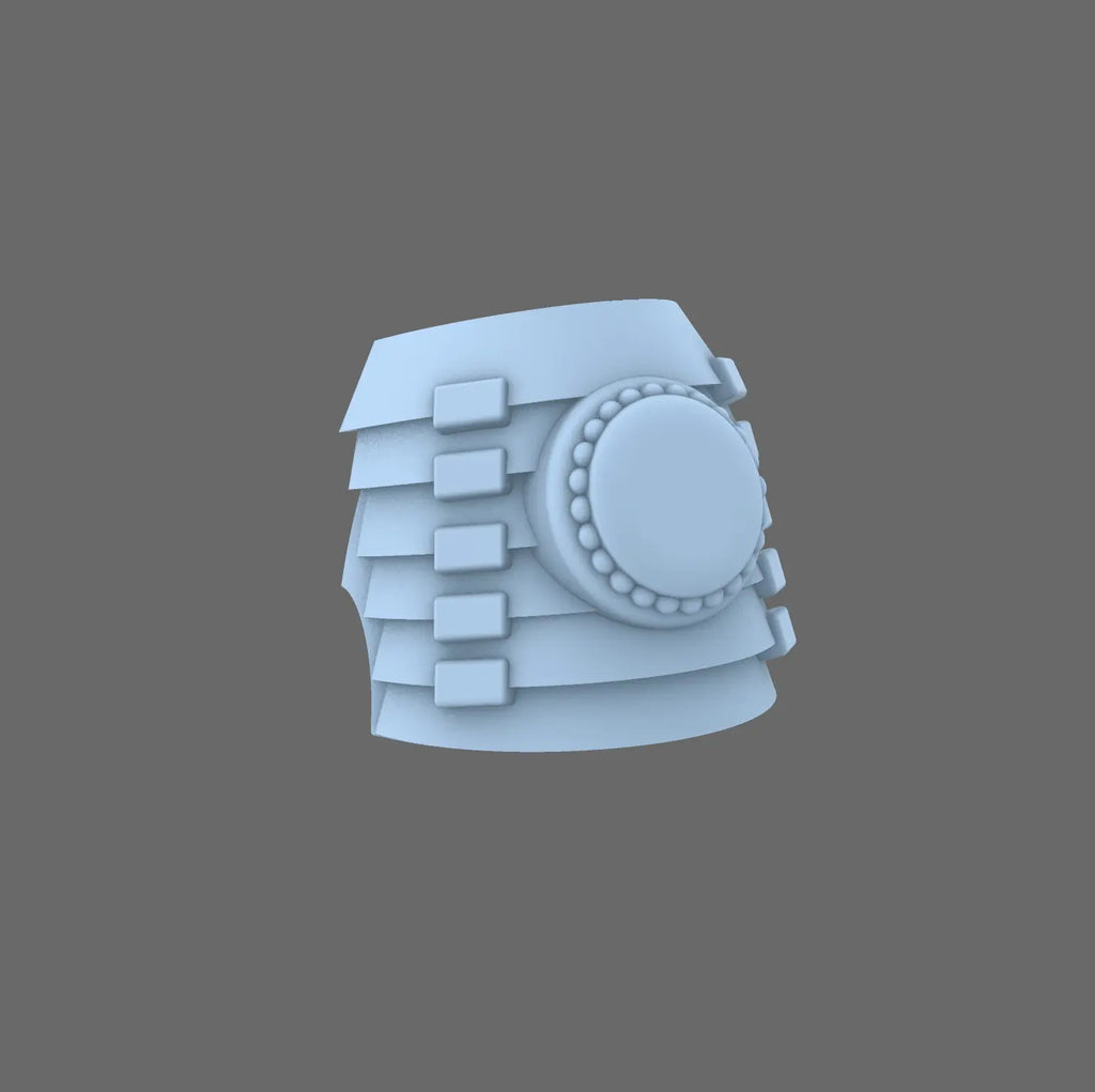 Cyber Samurai V7 Bushi Shoulder Pads Type A BW Terrain & Forge